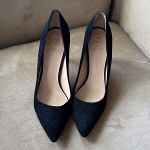 Tory Burch Black Suede Heels